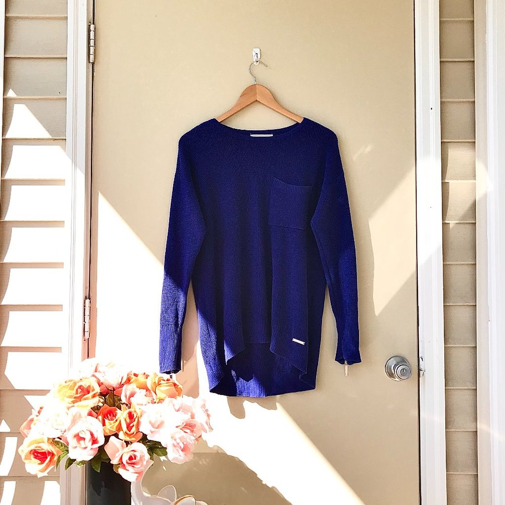 -MICHAEL by MK Vibrant Blue Knit Sweater
